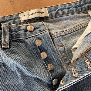 Reformation Jeans (Size 26) Button Fly.